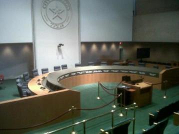 Dallas City Hall Briefing Horseshoe